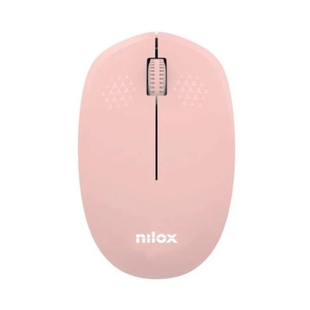 Nilox Ratón Wireless, 1000 DPI, 3 botones, Rosa