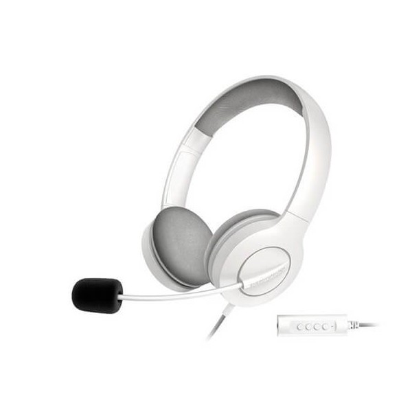 Auriculares micro energy sistem office 3 blanco supraural - 40mm - jack 3.5mm - antipop - 20hz - 32ohms