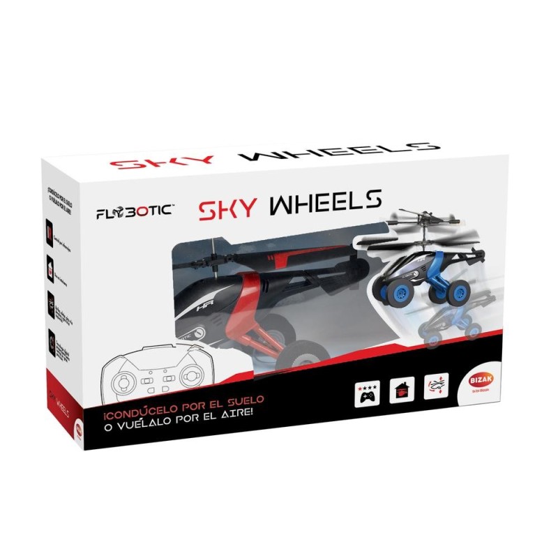 Helicoptero radio control flybotic sky wheels 1 unidad aleatoria