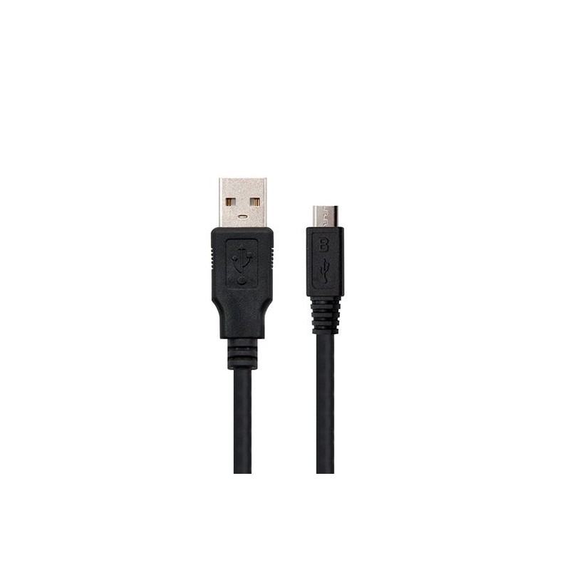 Cable usb tipo a 2.0 a micro usb tipo b nanocable 1.8m negro macho - macho
