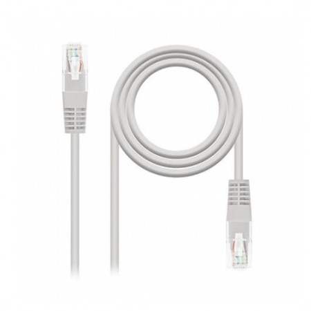 Cable red nanocable latiguillo rj45 utp cat6 10m gris