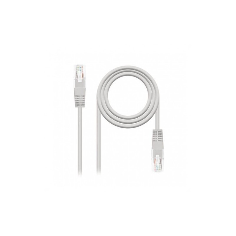 Cable red nanocable latiguillo rj45 utp cat6 10m gris