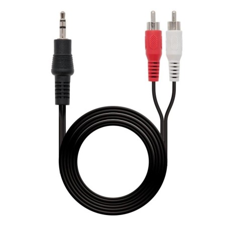 Nanocable Cable Audio Estereo 3.5/M-2xRCA/M, 10 m