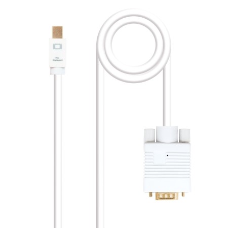 Cable nanocable conversor mini dp a vga mini dp - m - vga - m blanco 3.0 m