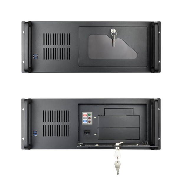 Tooq Caja RACK-406N-USB3 4U 19″ ATX Sin F.A Negro