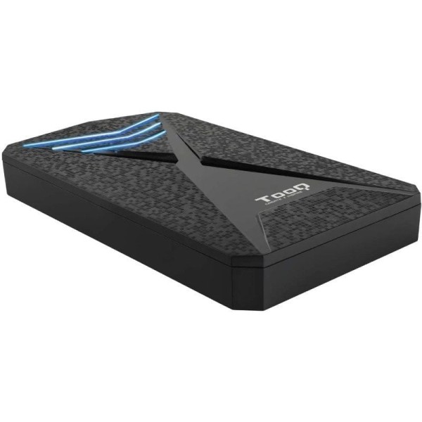Caja Externa Gaming para Disco Duro de 2.5″ TooQ TQE-2550BL/ USB 3.1/ Sin tornillos