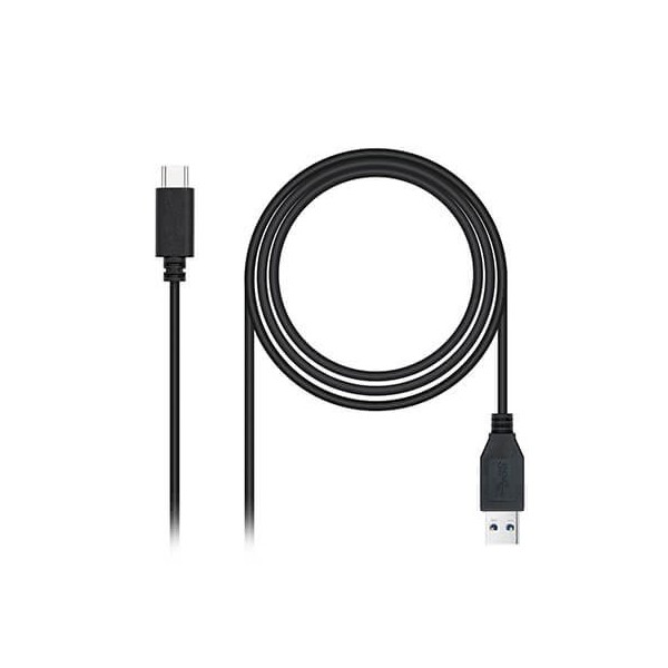 Cable usb(a) 3.1 a usb(c) 3.1 nanocable 1.5m negro - macho a macho