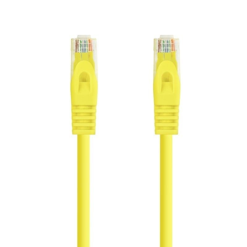 Cable de Red RJ45 UTP Nanocable 10.20.1800-L25-Y Cat.6A/ LSZH/ 25cm/ Amarillo