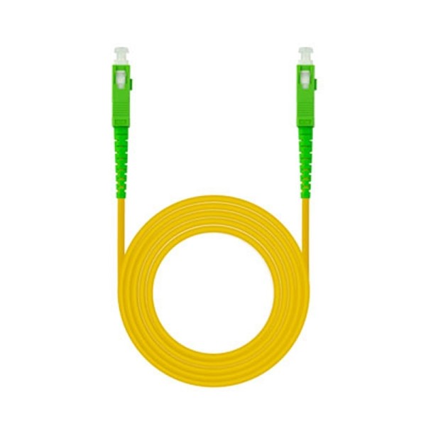 Nanocable Cable fibra SC/APC LSZH Amarillo 5m