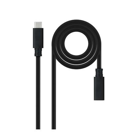 Cable prolongador nanocable usb - c 3.2 gen2x2 100w c - m - h 1.5m alargador