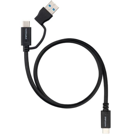 Cable USB 3.2 Tipo-C Nanocable 10.01.4802/ USB Tipo-C Macho/ USB Macho - USB Tipo-C Macho/ Hasta 60W/ 10Gbps/ 2m/ Negro
