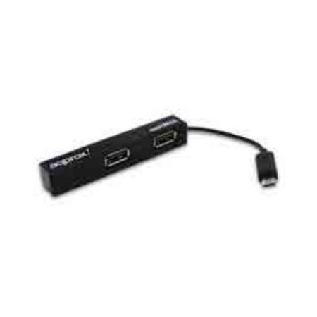 HUB MICROUSB APPROX APPHM4B A 4xUSB-A 2.0 FUNCION OTG DE MICRO USB A USB COLOR NEGRO