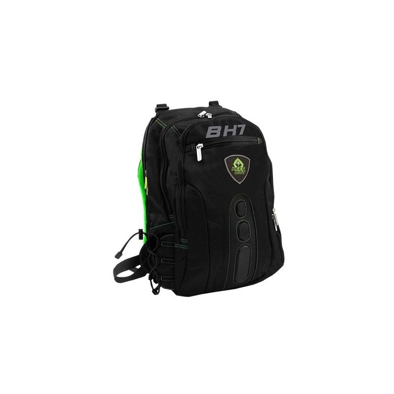 Mochila keep out bk7 gaming verde asas y respaldo acolchados - base antiarañazos