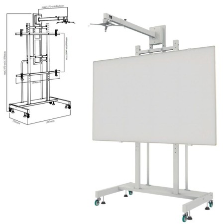 Soporte para Pizarra Interactiva Approx appIBSTD/ 80-120″