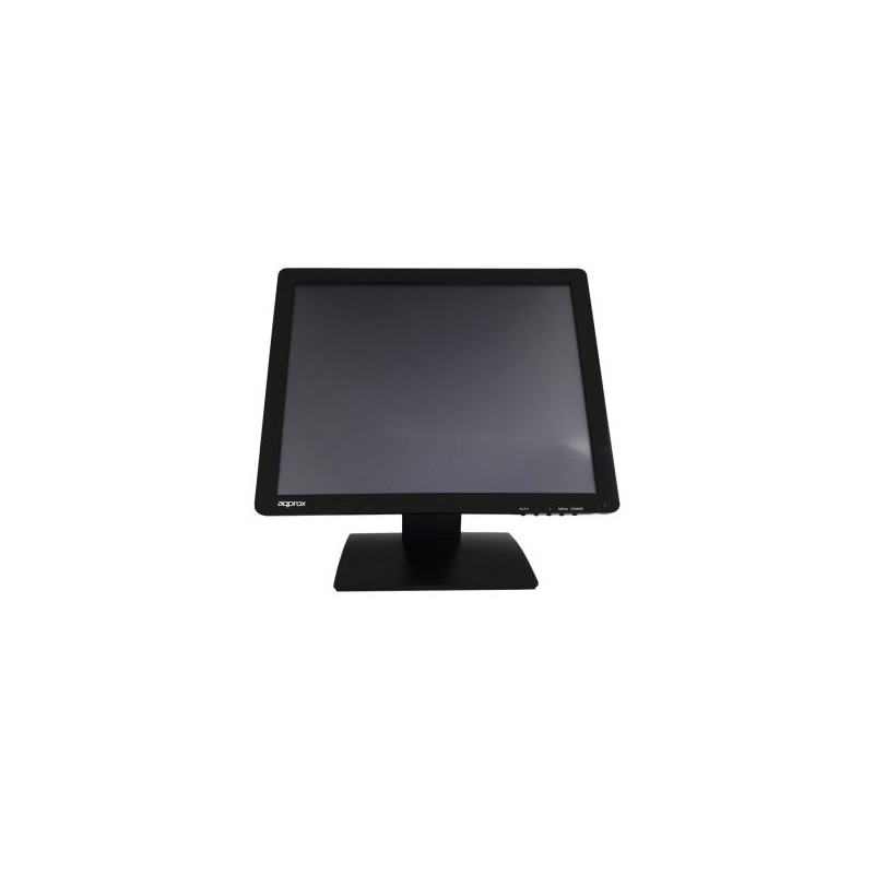 MONITOR 19″ TACTIL RESISTIVA 5 HILOS TPV APPROX APPMT19W5 VGA NEGRO 5MS 300cd/m2 INCLINABLE BASE ANT