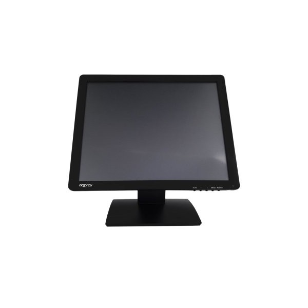MONITOR 19″ TACTIL RESISTIVA 5 HILOS TPV APPROX APPMT19W5 VGA NEGRO 5MS 300cd/m2 INCLINABLE BASE ANT