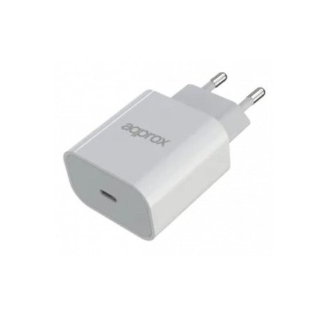 CARGADOR USB APPROX APPUSBWALL30 PARA RED DOMESTICA A USB TIPO C 20W