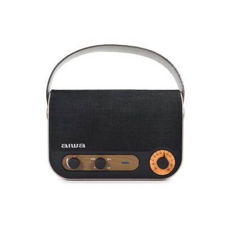 ALTAVOZ BLUETOOTH PORTABLE AIWA RBTU-600 BT 5.0 AUX USB 10W RMS MICROFONO BATERIA 6 HORAS ESTILO VI