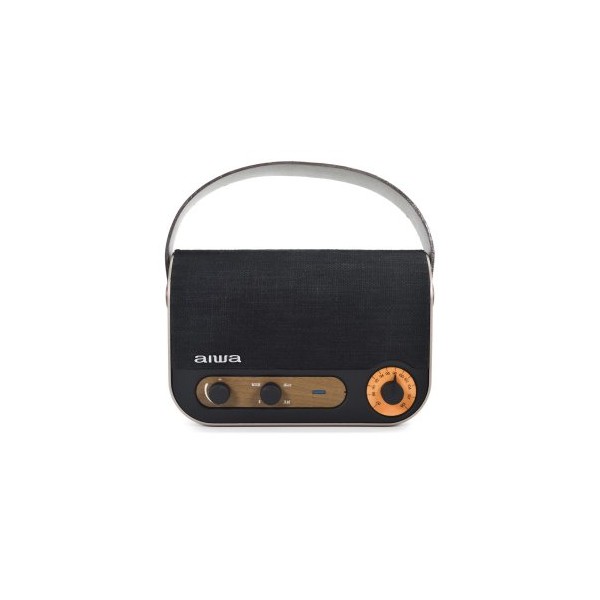 ALTAVOZ BLUETOOTH PORTABLE AIWA RBTU-600 BT 5.0 AUX USB 10W RMS MICROFONO BATERIA 6 HORAS ESTILO VI