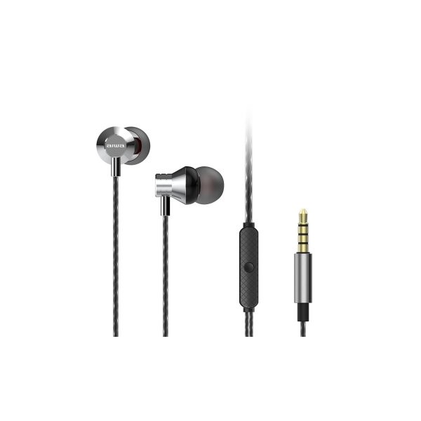 AURICULAR INTRAUDITIVO AIWA ESTM-50SL SILVER 3.5mm DRIVER NEODIMIO 10mm DINAMICO MICRO CONTROLADOR