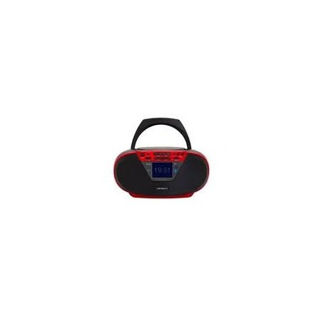 RADIO CD BLUETOOTH PORTABLE AIWA BOOMBOX BBTU-500DAB/BK ROJO 6W RMS BT MP3 USB Y JACK 3.5mm