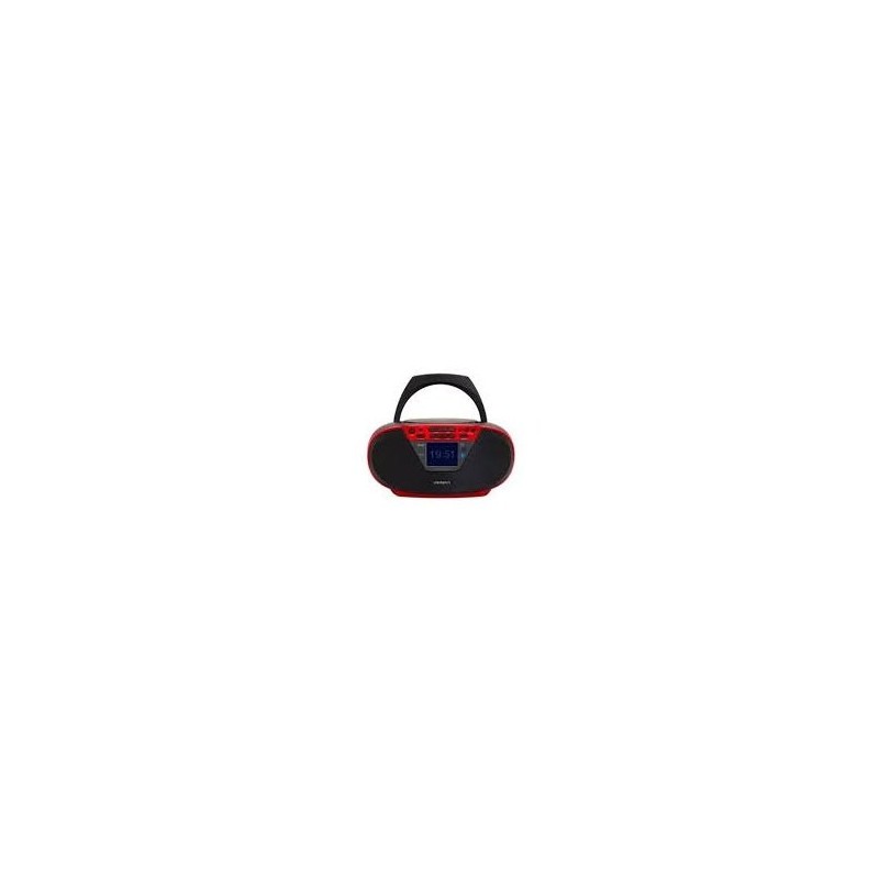 RADIO CD BLUETOOTH PORTABLE AIWA BOOMBOX BBTU-500DAB/BK ROJO 6W RMS BT MP3 USB Y JACK 3.5mm