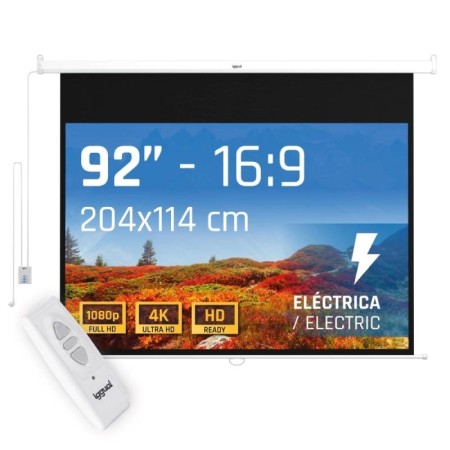 iggual Pantalla eléctrica 16:9 92″ 203x114 cm