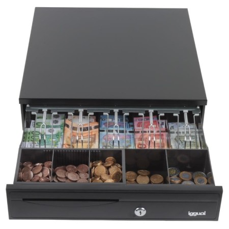 iggual Cajón Portamonedas IRON-30 42cm 5+5 negro