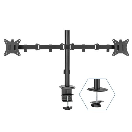 iggual SPM02 Soporte pinza mesa 2 monitores 17-32″