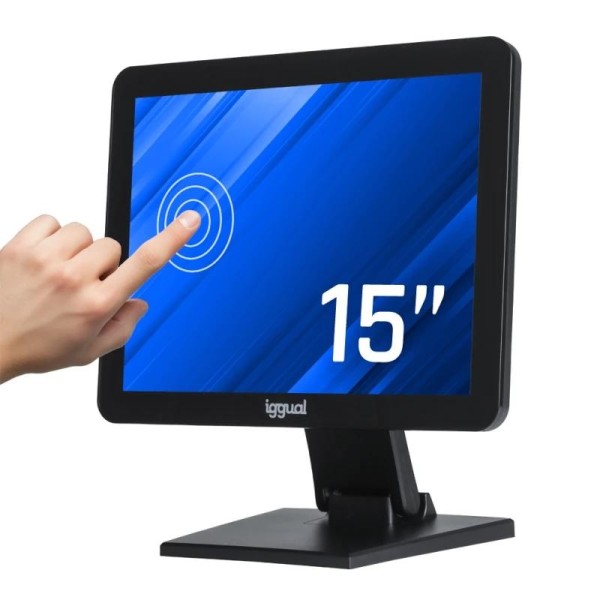 iggual Monitor táctil capacitivo 15″ VGA HDMI USB