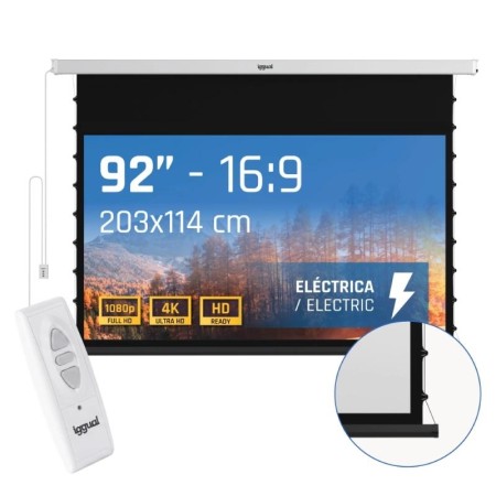 iggual Pantalla eléc tensionada 16:9 92″ 203x114cm