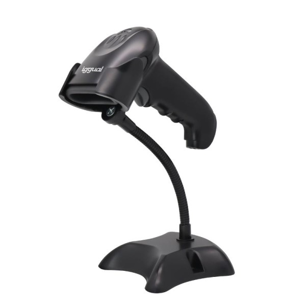 iggual Lector código barras 2D USB gatillo soporte