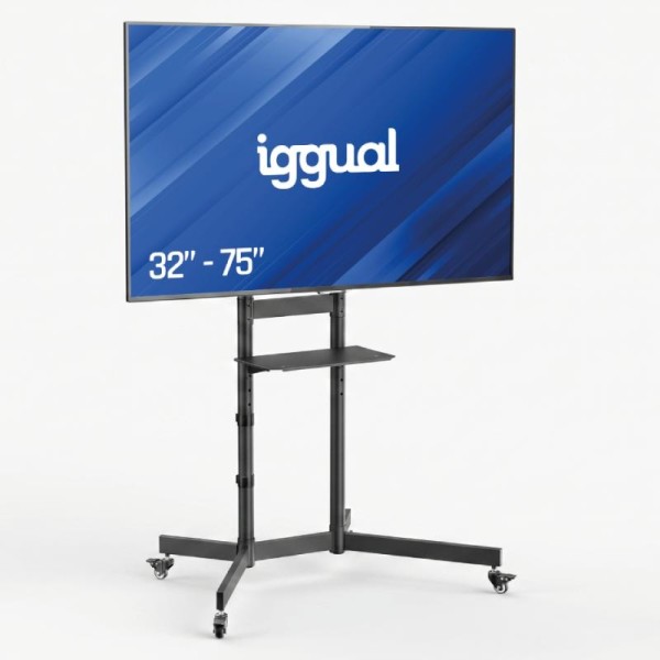 iggual SRTV75 Soporte TV suelo ruedas 32″-75″ 70kg