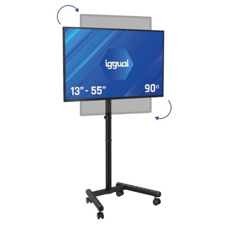 iggual SRTV55 Soporte TV suelo ruedas 13″-55″ 20kg