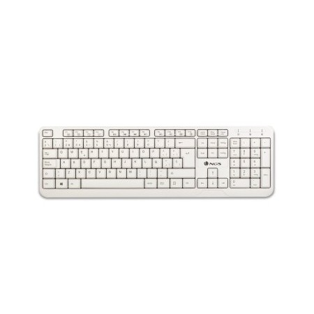 TECLADO NGS MULTIMEDIA SPIKE USB 12 TECLAS MULTIMEDIA COLOR BLANCO