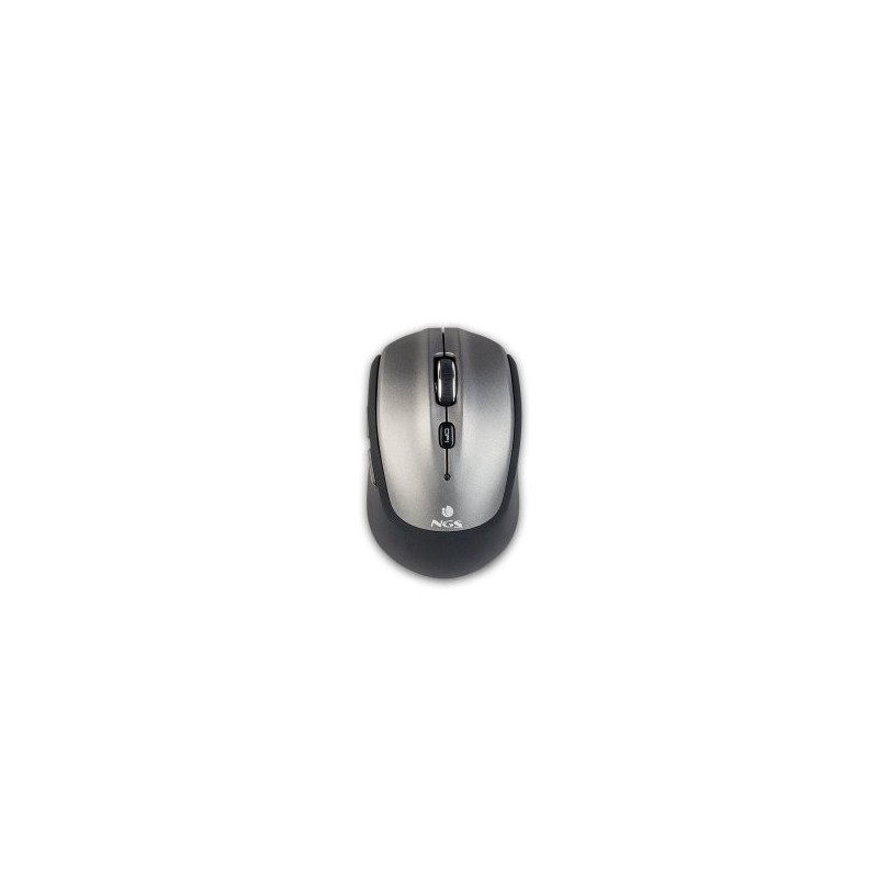 MOUSE NGS WIRELESS Y BLUETOOTH FRIZZ 1000/1600 DPI CON 5 BOTONES COLOR PLATA/NEGRO*
