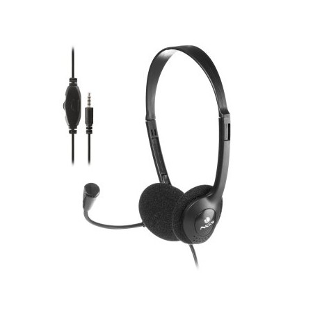 HEADSET NGS MS103 MAX CON MICROFONO Y CONTROL DE VOLUMEN JACK 3.5 CABLE DE 1.5m