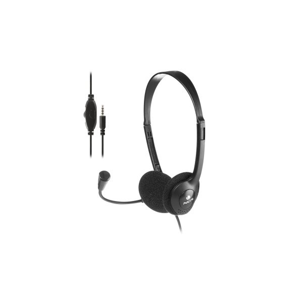 HEADSET NGS MS103 MAX CON MICROFONO Y CONTROL DE VOLUMEN JACK 3.5 CABLE DE 1.5m