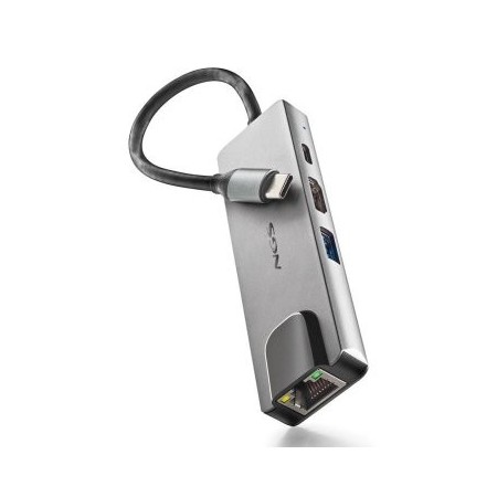 ADAPTADOR USB-C 4 EN 1: HDMI, USB-C, RJ45 Y USB 3,0 WONDERDOCKSUPRA