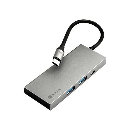 ADAPTADOR MULTIPUERTO USB-C WONDERDOCK4PRO D ALUMINIO QUE INCLUYE USB 3,0, USB-C CON CARGA PD, HDMI