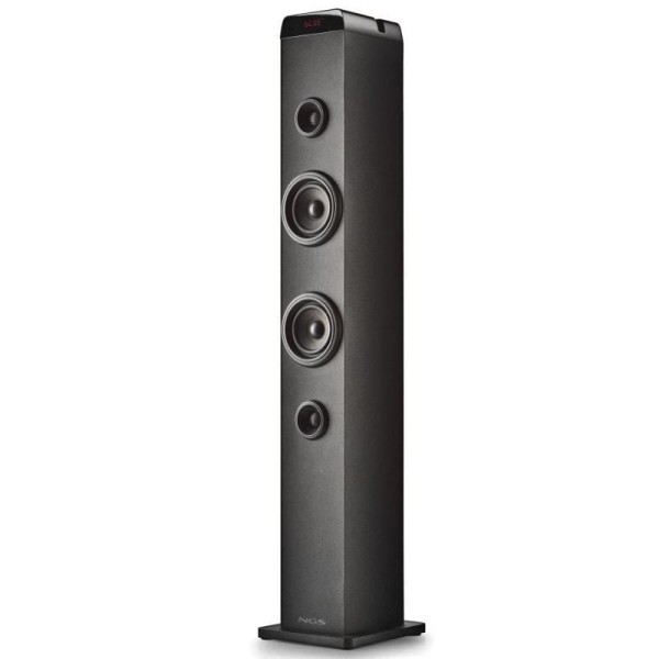 Torre de Sonido con Bluetooth NGS SKY CHARM PRO/ 80W/ 2.0/ Negra