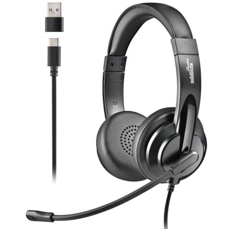 Auriculares NGS VOX605 USB-C/ con Micrófono/ USB Tipo-C/ Negros