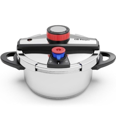 Olla a Presión Orbegozo HP 4200/ 4L/ Acero Inoxidable/ Apta para Inducción
