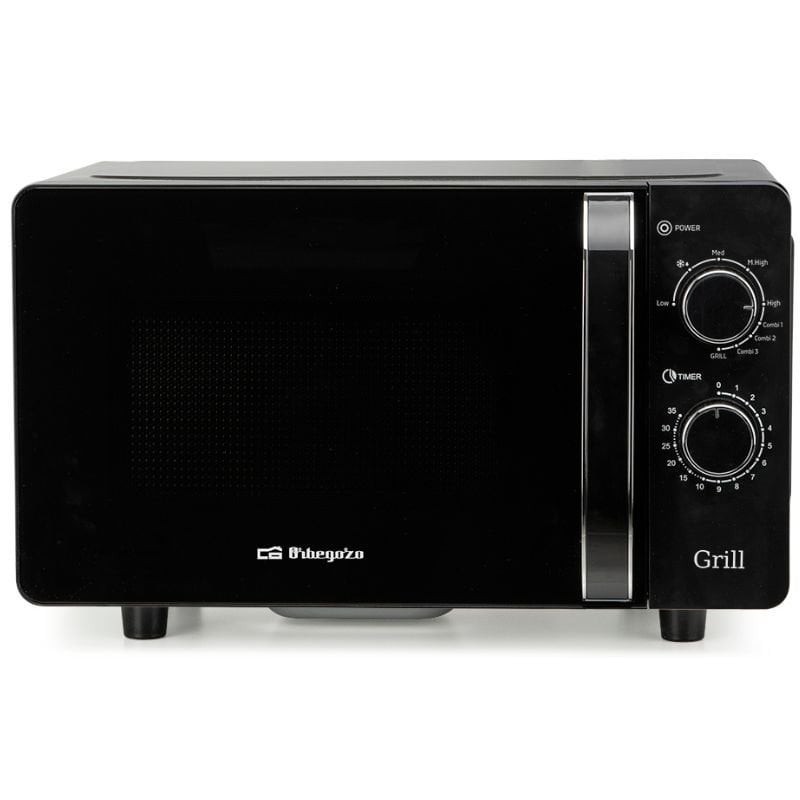 Microondas Orbegozo MIG 2071 CE/ 700W/ Capacidad 20L/ Función Grill/ Negro