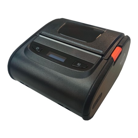 Impresora portátil de ticket y etiquetas mustek mk380ii bluetooth de 80mm + funda para cinturón.