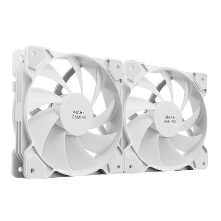 Ventilador caja mars gaming mfprox2 2 x 120mm blanco