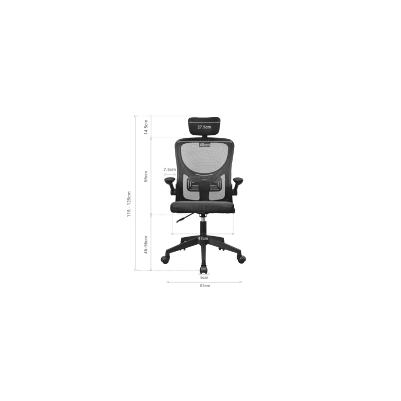 SILLA ERGONOMICA MARS GAMING MGCERGOPLUS GRIS MALLA TRANSPIRABLE REPOSACABEZAS Y REPOSABRAZOS