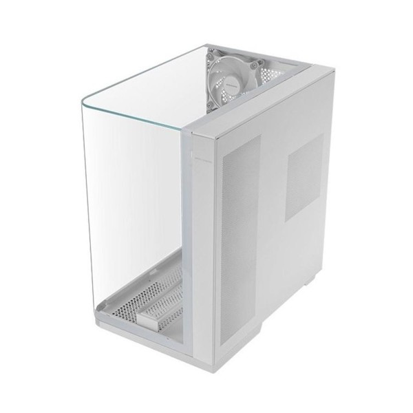 Caja ordenador mars gaming mcinfinio atx cristal templado blanca
