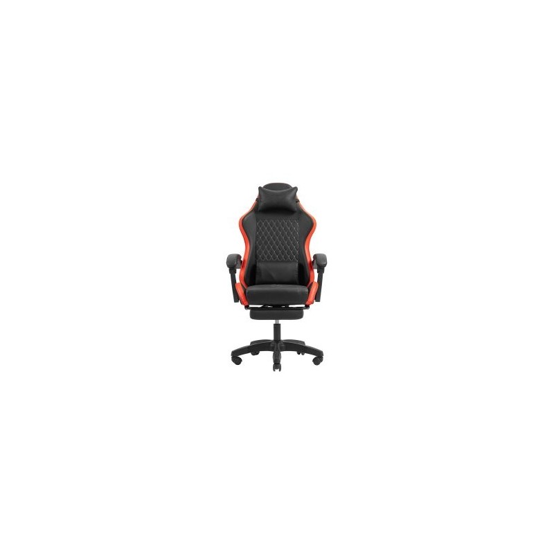 SILLA GAMER MARS GAMING MGCXBBL NEGRA Y ROJA RECLINABLE REPOSABRAZOS AJUSTABLE REPOSAPIES COJINES