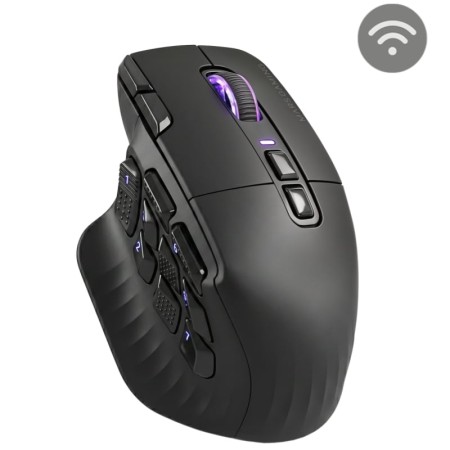 Ratón Gaming Mars Gaming MMW-HEX16/ Batería Recargable/ Hasta 24000 DPI